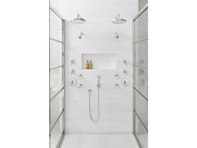 SHOWERHEAD WITH ARM CENTRAL PARK WEST™ by Robert A.M. Stern Architects P21386-00-SN-1
